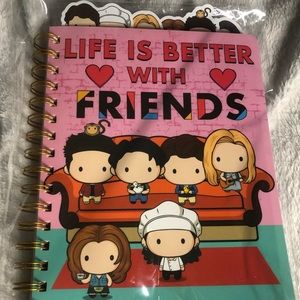 Friends TV Show Journal divided into 6 by different characters - BRAND NEW CUTE